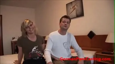 Amateur alemana follada durante un casting porno