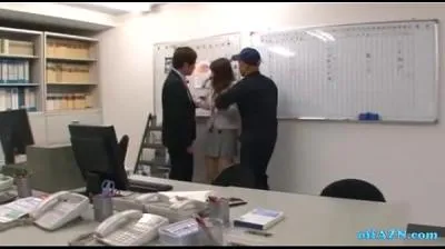 Office Lady Attacked by Two Guys